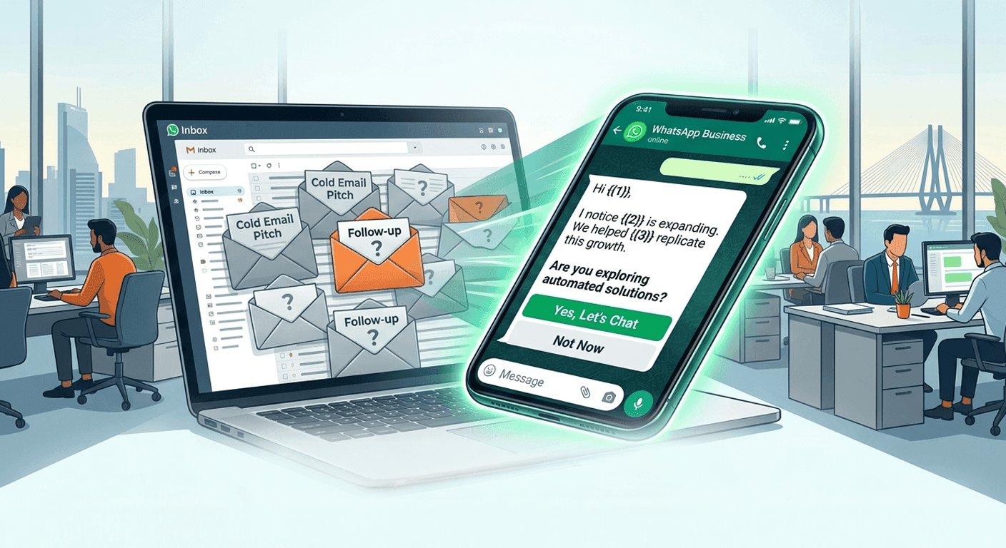 WhatsApp message templates for B2B sales India