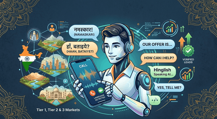 Hindi AI Calling: Run Sales Calls in Hindi, English & Hinglish
