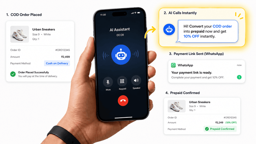 How to Convert COD Orders to Prepaid with AI Voice Calls