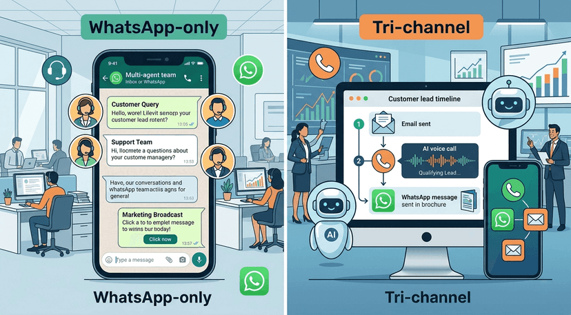 RapidSales vs Wati: WhatsApp AI Calling vs WhatsApp Only