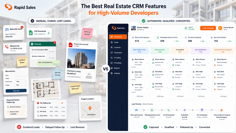 The Best Real Estate CRM Features for High-Volume Developers